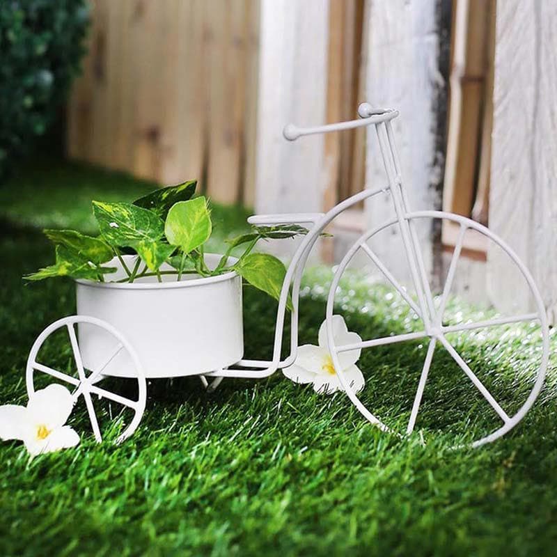 Buy Twee Bicycle Planter-White Pots & Planters from Vaaree