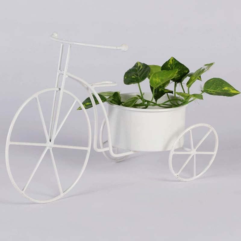 Buy Twee Bicycle Planter-White Pots & Planters from Vaaree