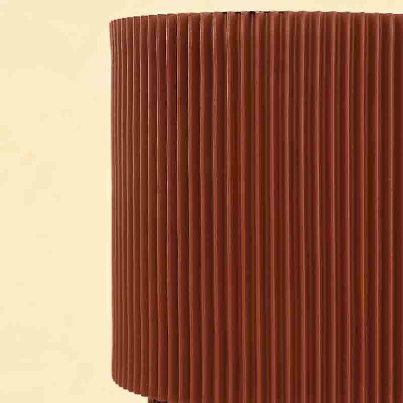 Buy UGAOO Planter Vase Cylinder Groove - Merlot Red Pots & Planters from Vaaree