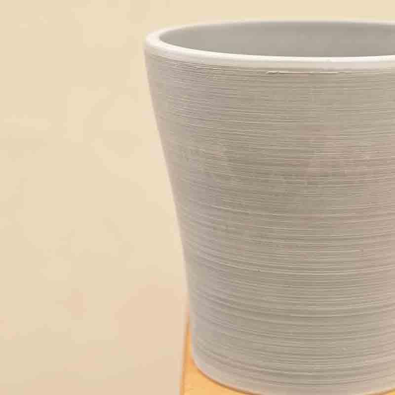 Buy UGAOO Tivoli Planter for Home & Balcony Garden- Light Grey Pots & Planters from Vaaree