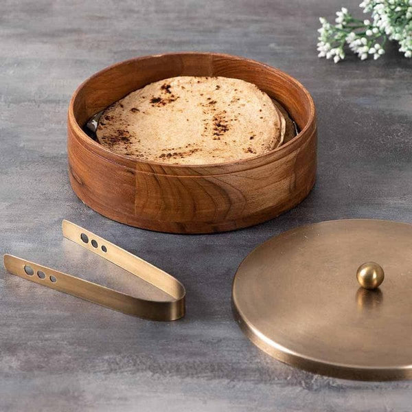 Roti Box - Mahogany Roti Box - Gold