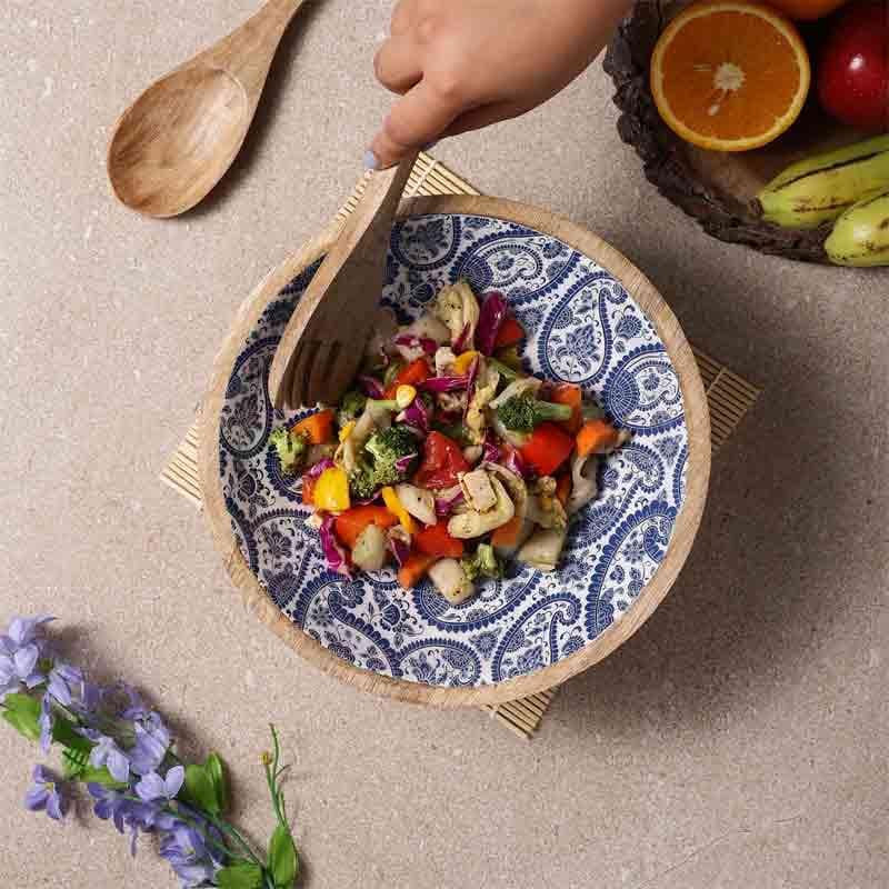 Buy Salad Bowl - Paisley Mania Salad Serving Bowl at Vaaree online