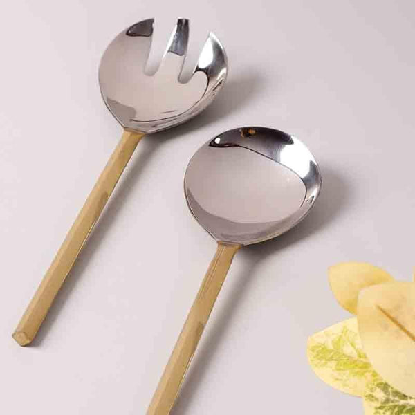 Buy Sublime Serving Spoon - Set Of Two Salad Spoon from Vaaree