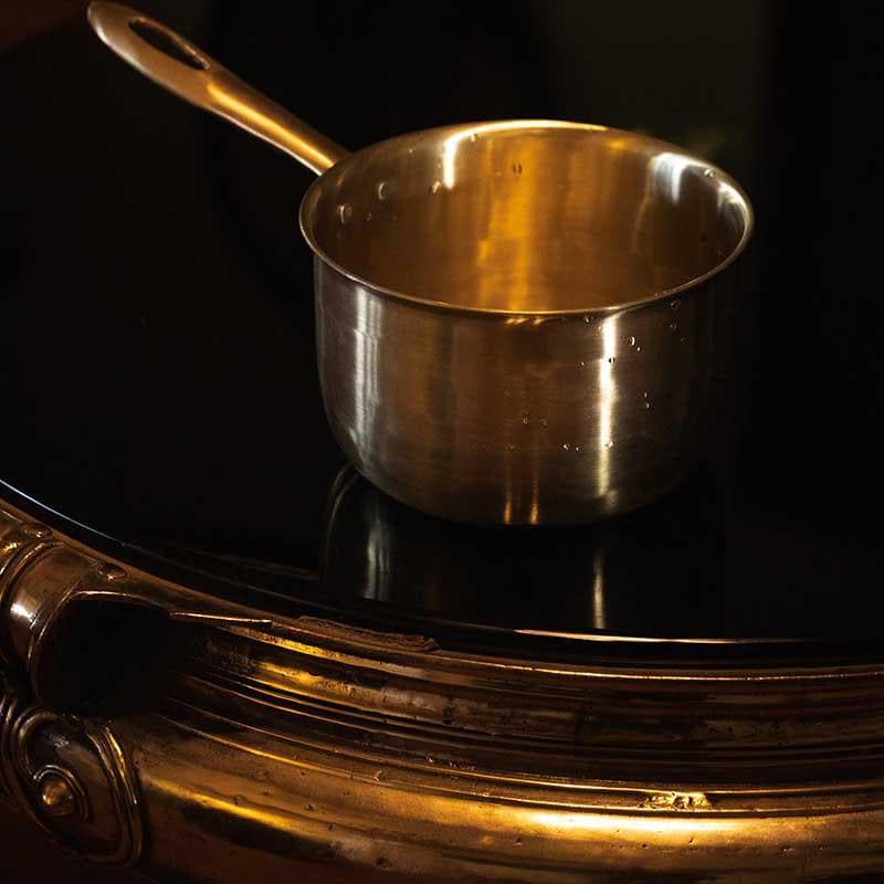 Saucepan - Green Heirloom Saucepan - 9 Inches