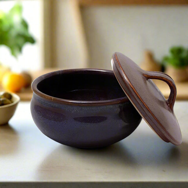 Buy Serving Bowl - Blueberry Handi With Lid at Vaaree online