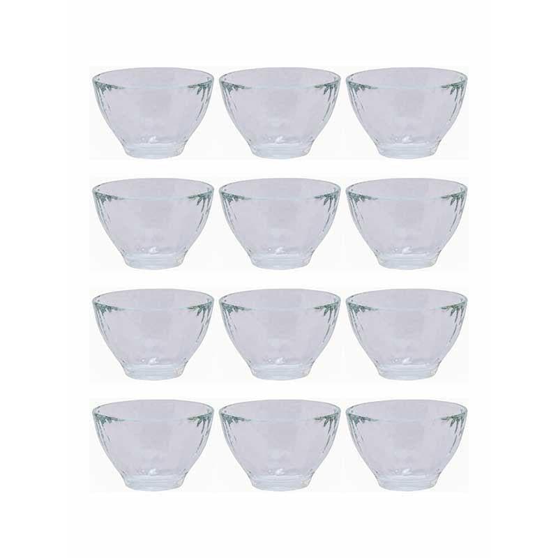 Buy Breta Glass bowl- Set of Twelve Serving Bowl from Vaaree