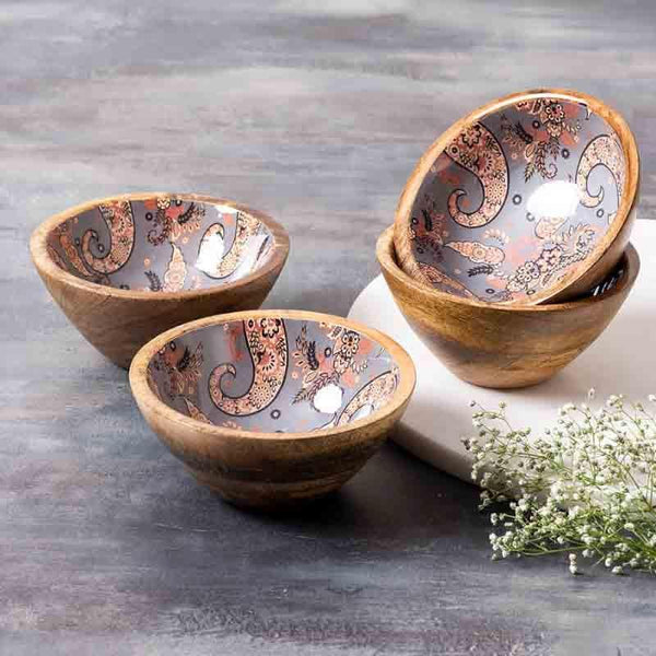 Buy Elysian Bowl (Grey) - Set Of Four Serving Bowl from Vaaree