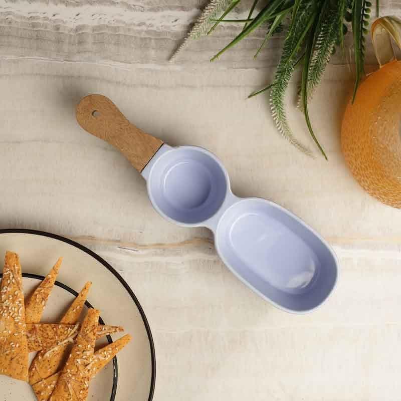 Platter - Bubbles Chips & Dip Serving Bowl - Blue