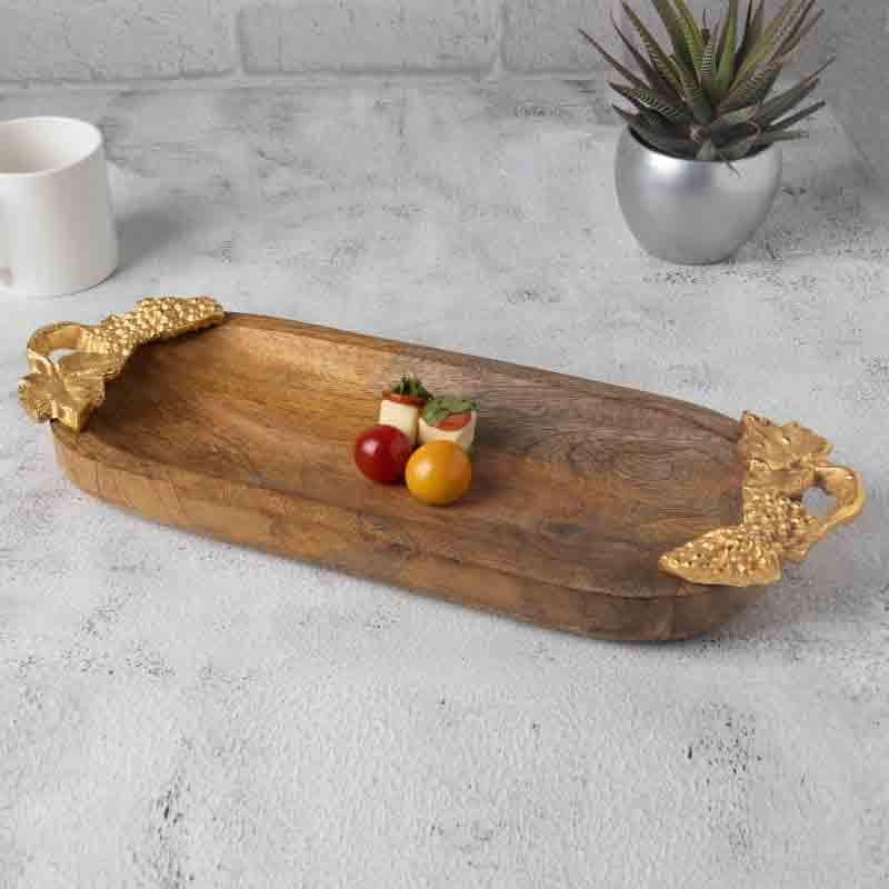 Buy Ebony Coast Serving Platter Platter from Vaaree