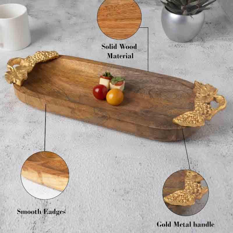 Buy Ebony Coast Serving Platter Platter from Vaaree