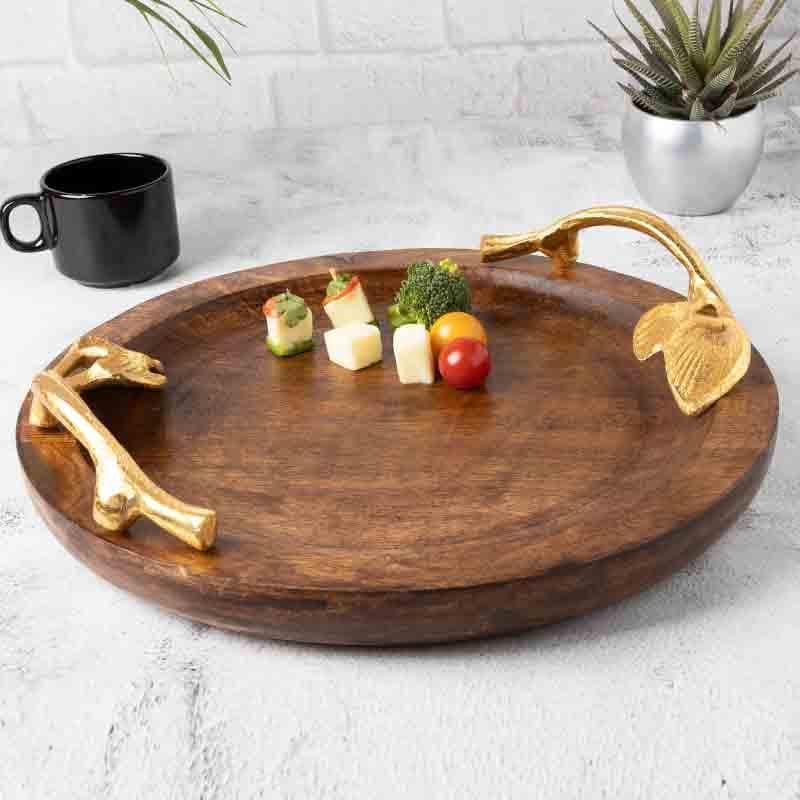 Buy Woodnote Cheese Platter Platter from Vaaree