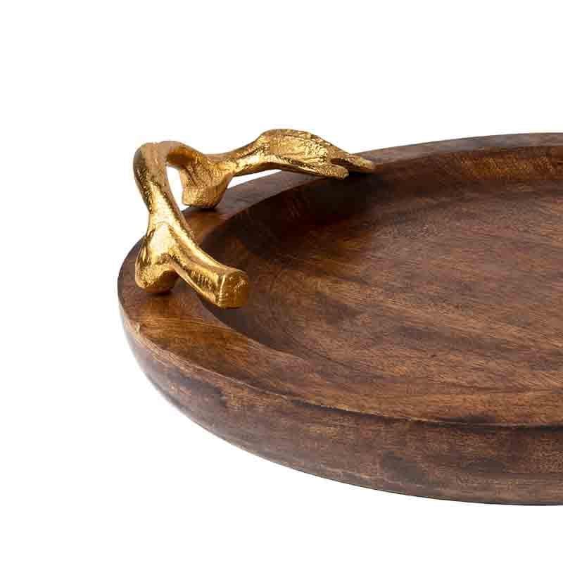 Buy Woodnote Cheese Platter Platter from Vaaree