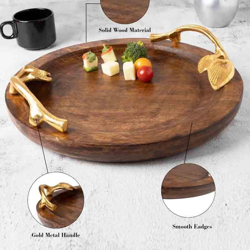 Buy Woodnote Cheese Platter Platter from Vaaree