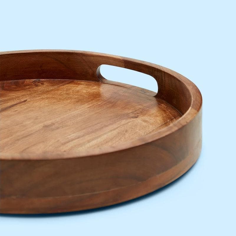 Buy Basic Wooden Tray Natural Serving Tray from Vaaree