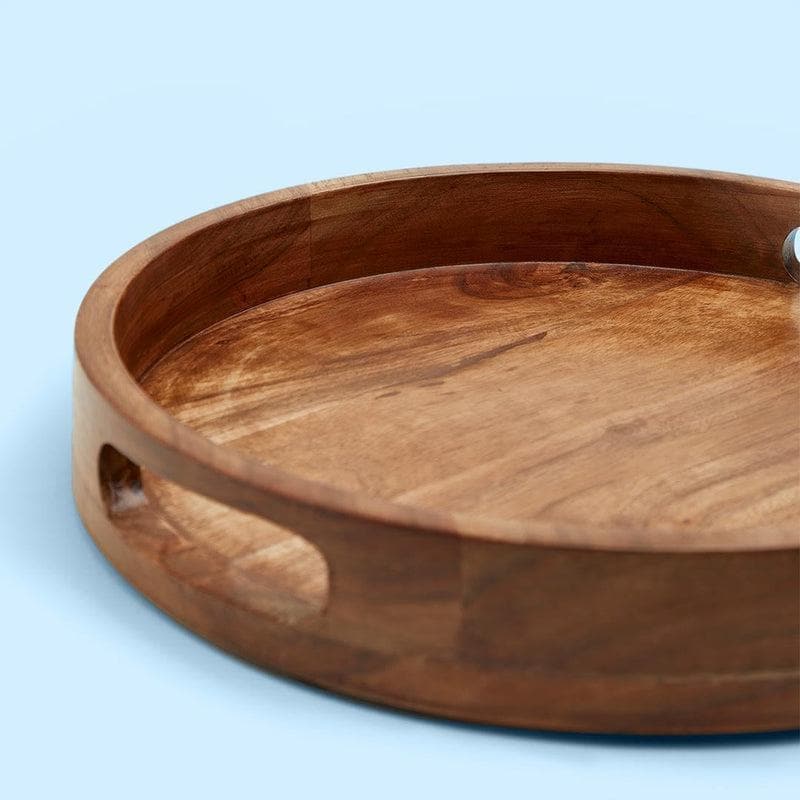 Buy Basic Wooden Tray Natural Serving Tray from Vaaree