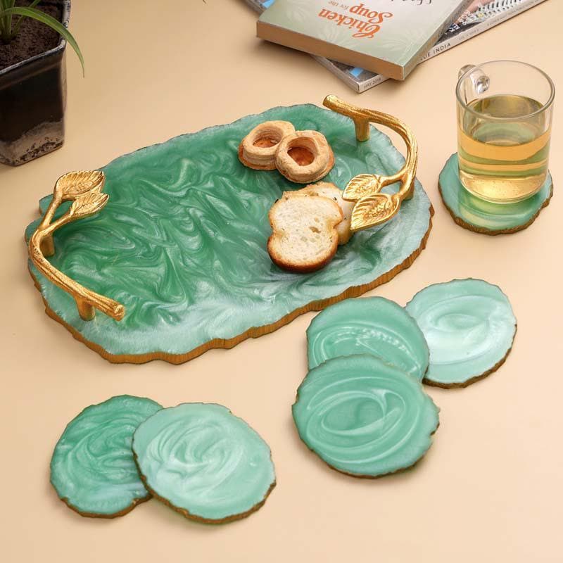 Serving Tray - Seashore Tray & Coaster Set