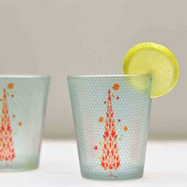 Shot Glass - Magnate Mughal Frosted Shot Glass (30 ml ) - Set Of Two