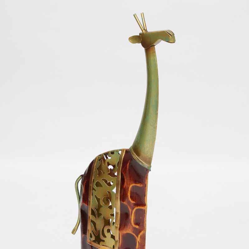 Showpieces - Aqua Giraffe Accent Piece - Big