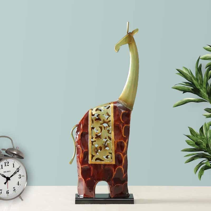 Buy Aqua Giraffe Accent Piece - Small Showpieces from Vaaree