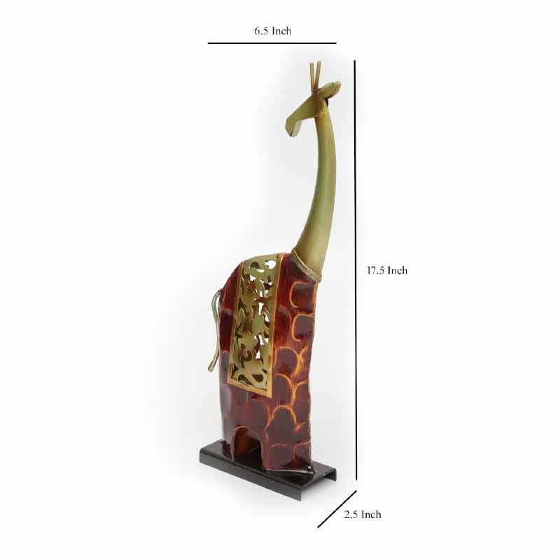 Showpieces - Aqua Giraffe Accent Piece - Small