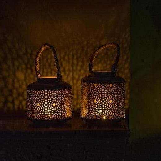 Showpieces - Copper Ray Tea Light Holder