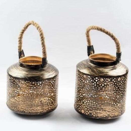 Showpieces - Copper Ray Tea Light Holder