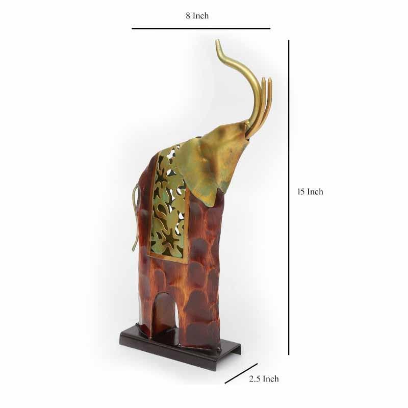 Buy Kabali Elephant Accent Piece - Tall Showpieces from Vaaree