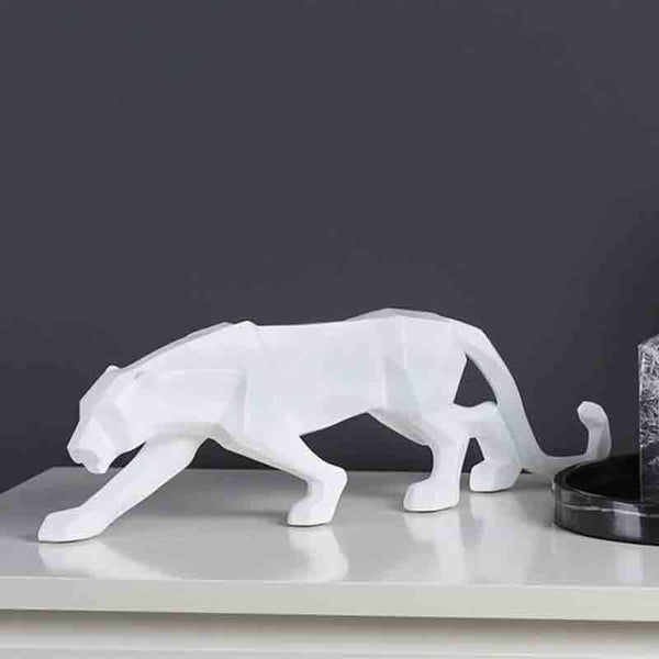 Showpieces - Prancing Panther - White