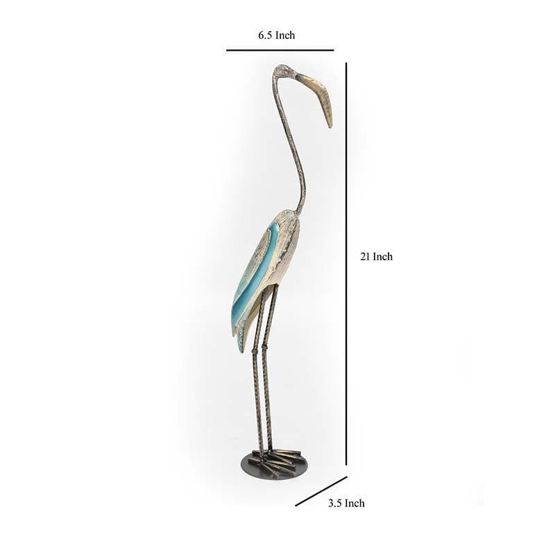 Buy The Graceful Pelican Statue- Blue Showpieces from Vaaree