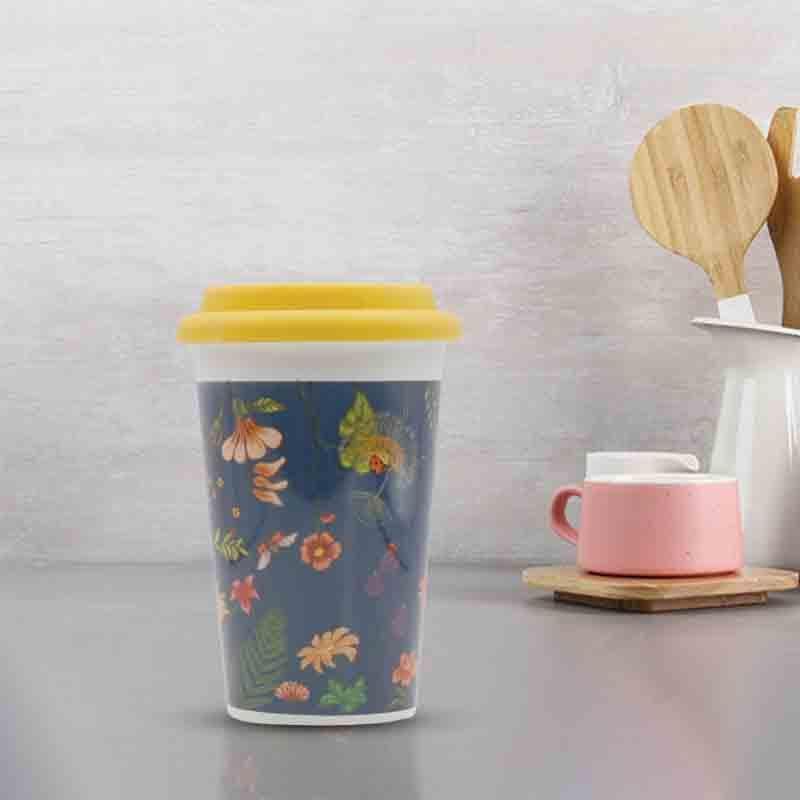 Buy Sipper - Floral Bliss Coffee Mug- Blue at Vaaree online
