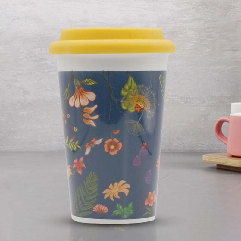 Buy Sipper - Floral Bliss Coffee Mug- Blue at Vaaree online