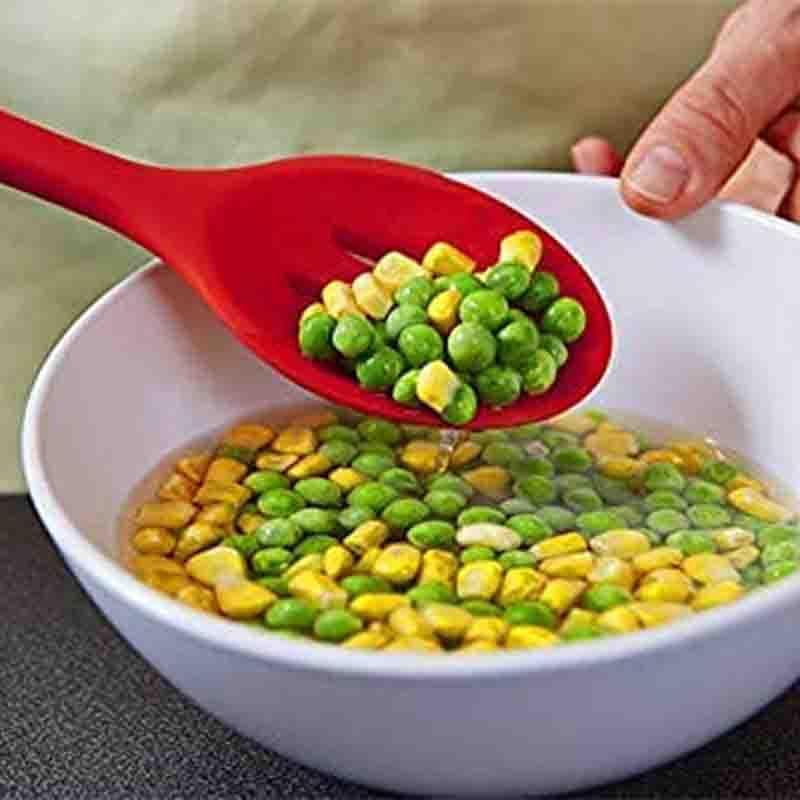 Kitchen Tools & Gadgets - Silicone Premium Slotted Spoon