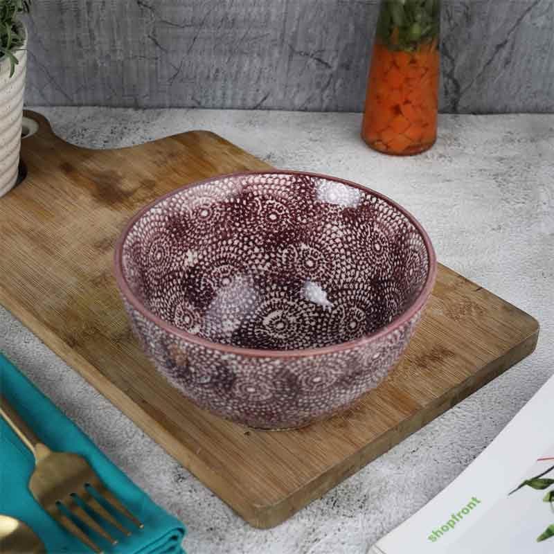 Buy Fireworks Brown Bowl Snack Bowl from Vaaree