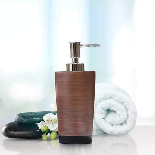 Buy Dark Pecan Polyresin Soap Dispenser Soap Dispenser from Vaaree