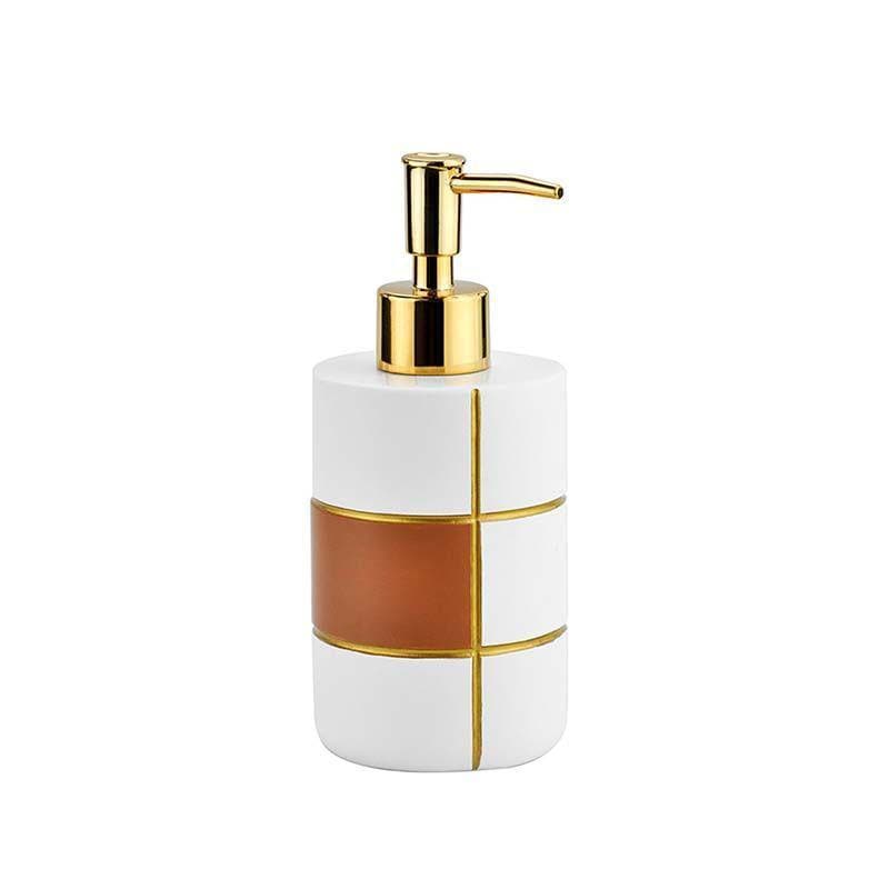 Buy Ivory & Gold Soap Dispenser Soap Dispenser from Vaaree