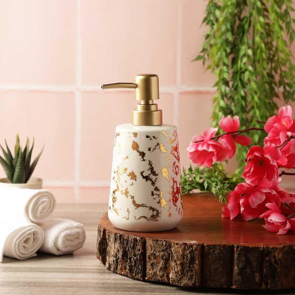 Buy Soap Dispenser - Marble Texture Soap Dispenser - Round at Vaaree online
