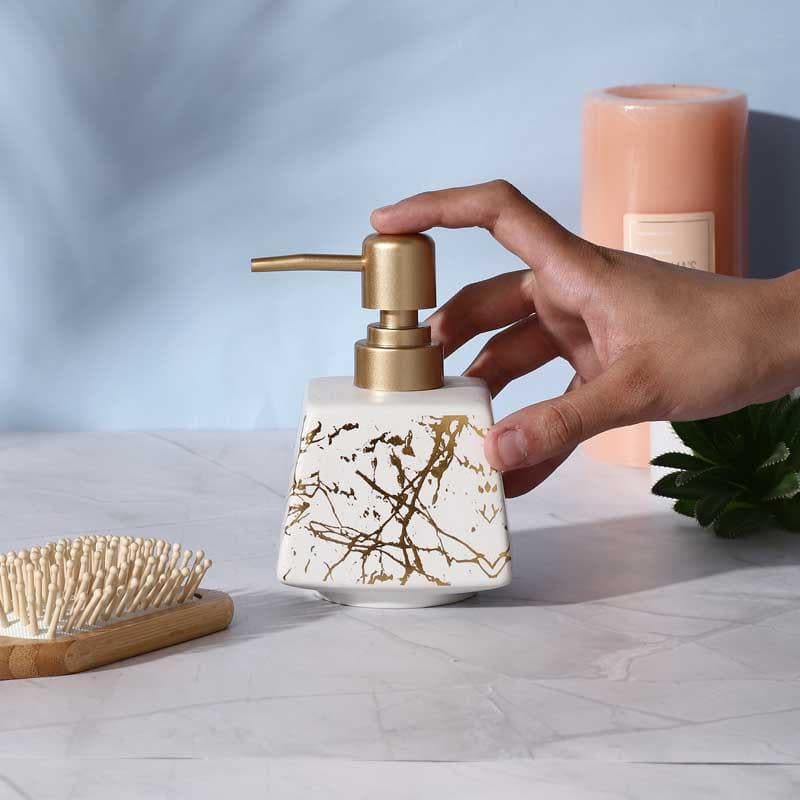 Buy Marble Texture Soap Dispenser - Square Soap Dispenser from Vaaree