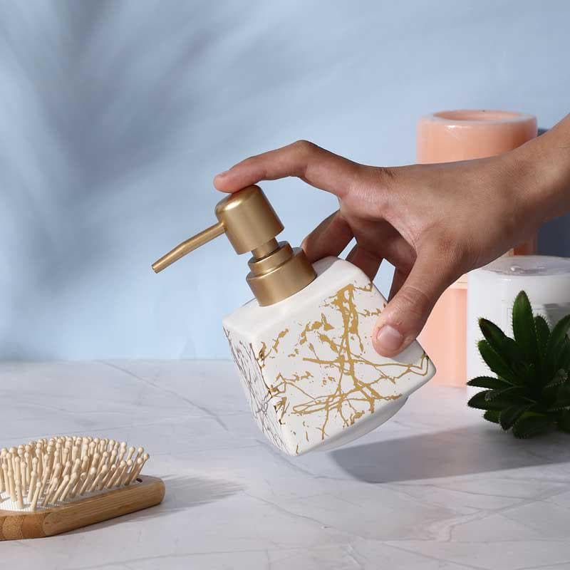 Buy Marble Texture Soap Dispenser - Square Soap Dispenser from Vaaree