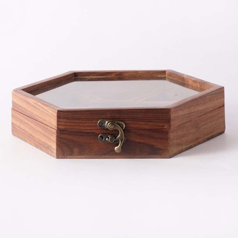 Buy Hexa Wooden Spice Box Masala Box from Vaaree