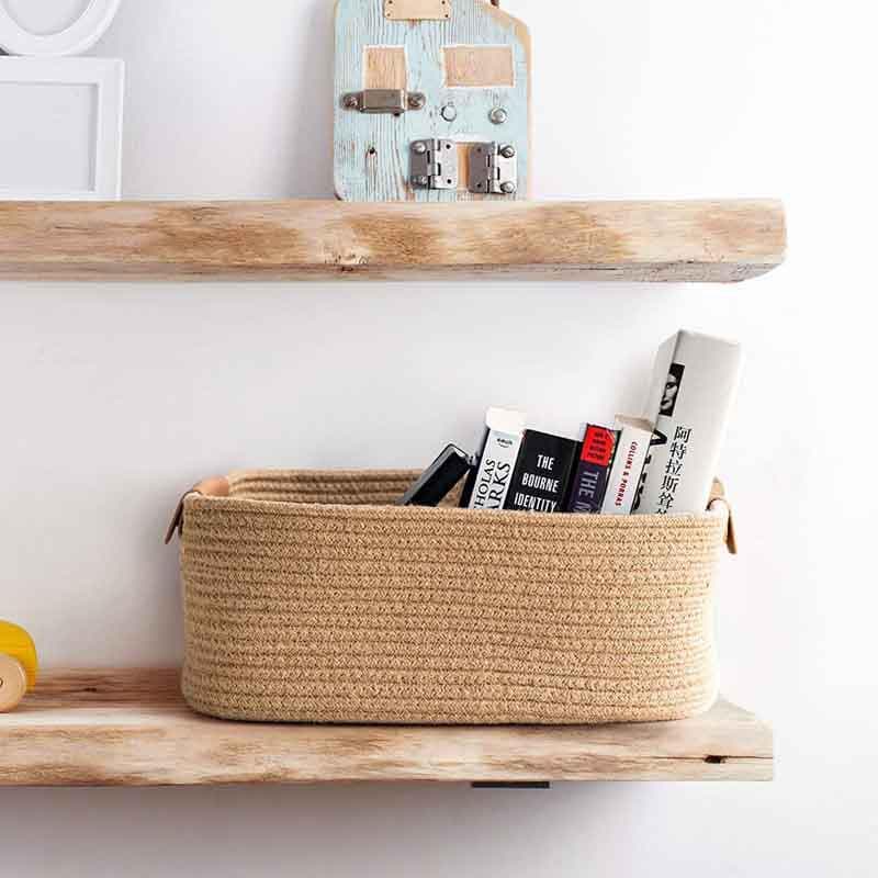 Buy Cappucino Storage Basket - Beige Storage Basket from Vaaree