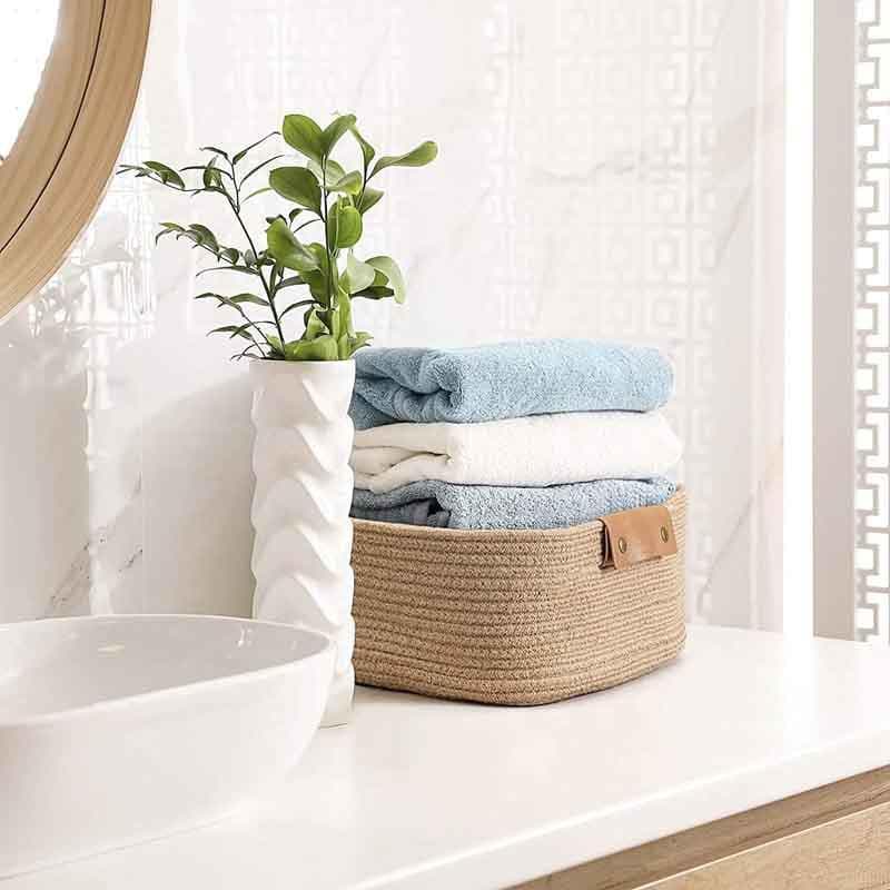 Buy Cappucino Storage Basket - Beige Storage Basket from Vaaree