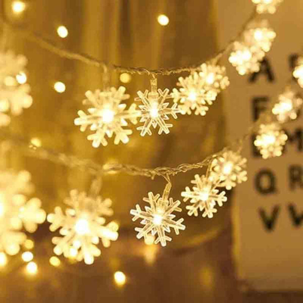 String Lights - Snowflakes LED Fairy Light