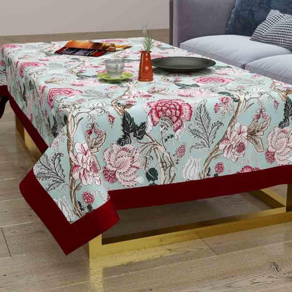 Buy Begonias Table Cover - Green Table Cover from Vaaree