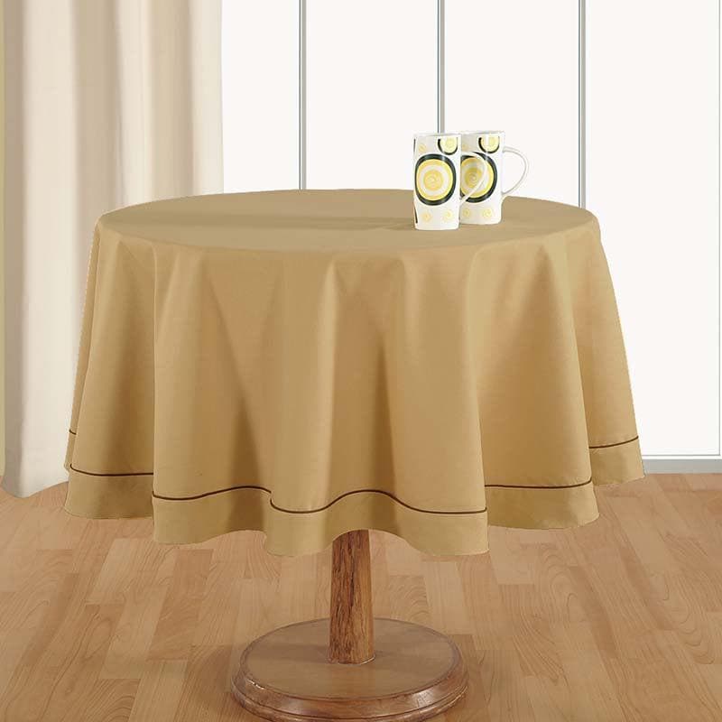 Table Cover - Glorious Beige Round Table Cover