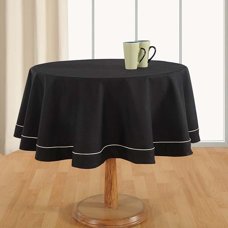 Table Cover - Glorious Black Round Table Cover