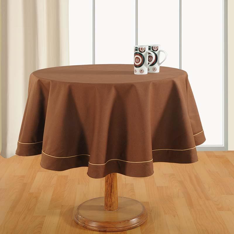 Buy Glorious Brown Round Table Cover Table Cover from Vaaree