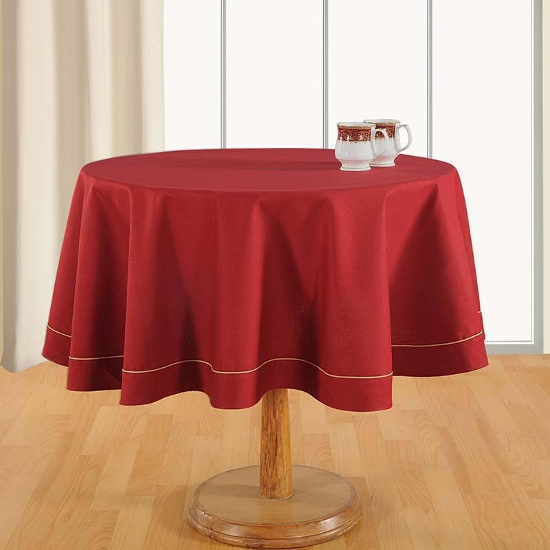 Buy Glorious Maroon Round Table Cover Table Cover from Vaaree