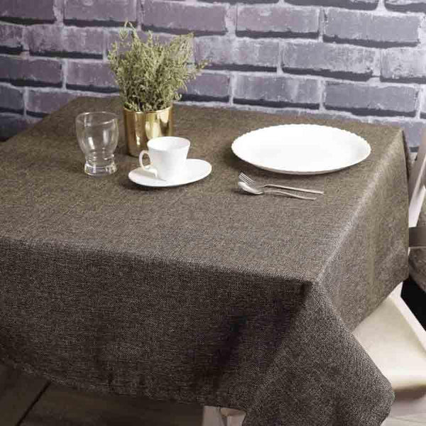 Buy Mezzo Table Cover- Dark Grey Table Cover from Vaaree