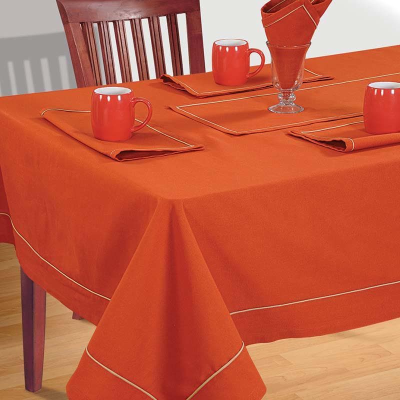 Buy Splash of Orange Table Cover Table Cover from Vaaree