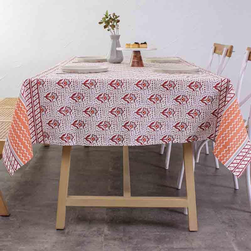 Buy Sarovar Table Cover - Red Table Cover from Vaaree